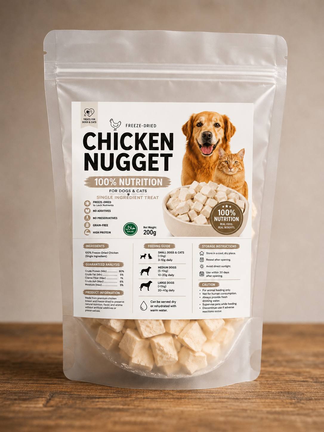 Freeze-Dried Chicken Nugget